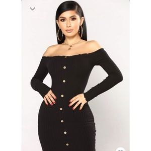 Offshoulder mini dress